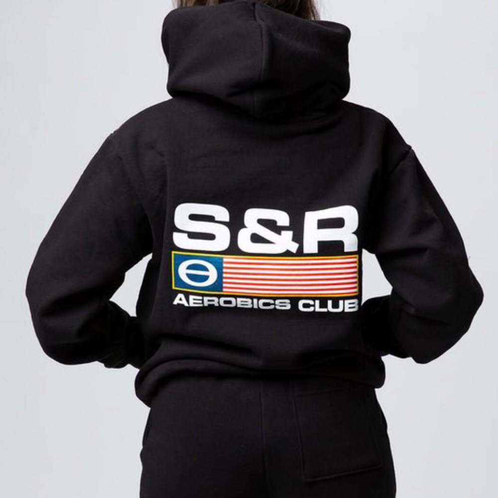Sporty & Rich Black Aerobics Hoodie